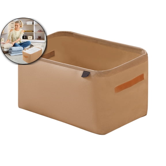 Dvruxg Folding Wardrobe, Storage Basket Felt Fabric Storage Bin Durable Organizer, Decorative Organizing Box for Home Organizer Office
