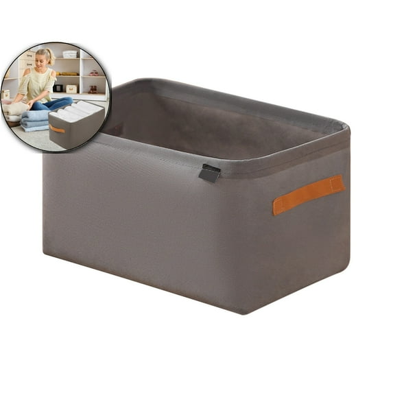 Dvruxg Folding Wardrobe, Storage Basket Felt Fabric Storage Bin Durable Organizer, Decorative Organizing Box for Home Organizer Office