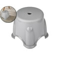 thumbnail image 1 of Dvruxg Foot Stool Mini Stool Step Stools Plastic Chair Non- Step Stool Multipurpose Chair for Bedroom, Bathroom, Kitchen, Living Room(Gray), 1 of 6