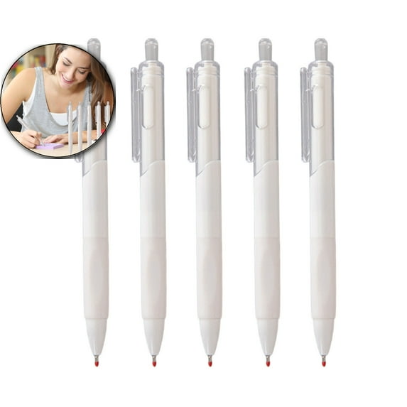 Dvruxg Gel Pens 5-Pack – 0.5mm Fine Point Ink Pens with Non-Slip Grip – Smooth Writing Pens for Office, Journaling & Note Taking