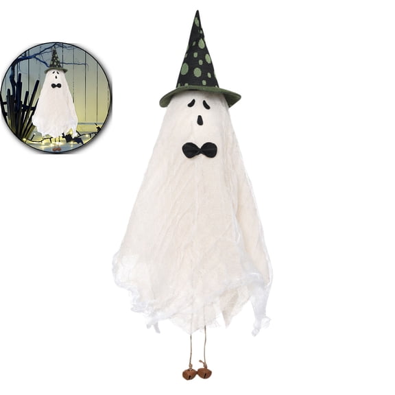 Dvruxg Ghosts Wind Chimes Decoration Flying Ghost Decor Witch Hat Ghosts Bell Indoor Outdoor Decor Patio Decor Holiday Decoration