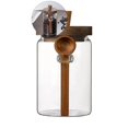 thumbnail image 1 of Dvruxg Glass Jars with Bamboo Lids and Spoon, Sugar Container Set, Coffee Grounds Container, Jars for Overnight Oats, Loose Leaf Tea Storage, Spice Jars for Countertop, 1 of 4