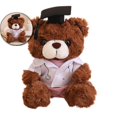 thumbnail image 1 of Dvruxg Graduation Doctor Bear Stuffed Animal Teddy Bear in Doctor Uniform and Graduation Cap, 1 of 4