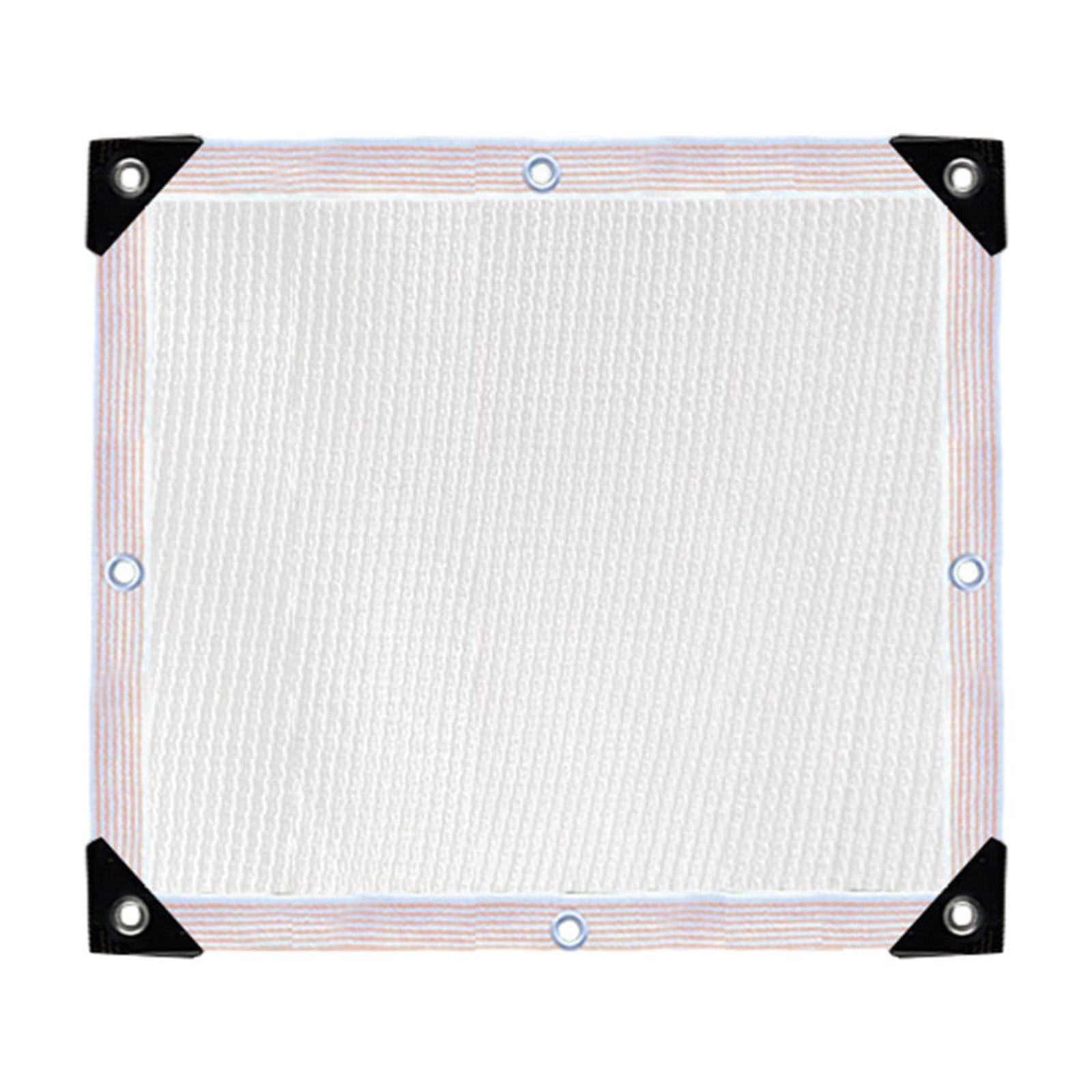 Dvruxg Heavy Duty Sun Block Mesh Shade Cloth with Grommets, White High ...