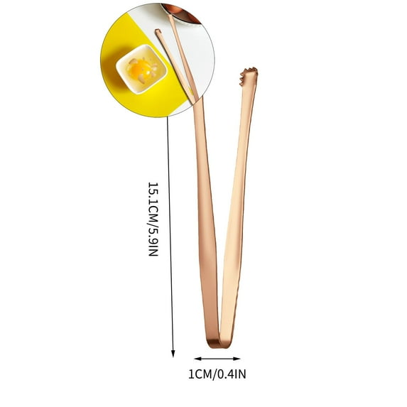 Dvruxg Ice Tongs, Food Grade Stainless Steel Serving Tongs Sugar Cubes Tongs Appetizers Tongs Buffet Clip Food Tweezers Kitchen Tongs for Home Kitchen Coffee Bar Tea Party