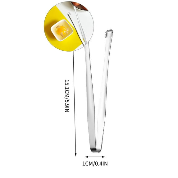 Dvruxg Ice Tongs, Food Grade Stainless Steel Serving Tongs Sugar Cubes Tongs Appetizers Tongs Buffet Clip Food Tweezers Kitchen Tongs for Home Kitchen Coffee Bar Tea Party