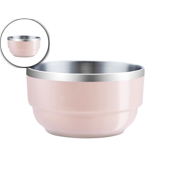 Dvruxg Insulated Stainless Steel Bowl – Double Layer Portable Food Container for Meals, Snacks & Fruit – Heat Retaining Dishwasher Safe Bowl