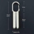 thumbnail image 1 of Dvruxg Key Fob Case - Mini Aluminium Key Chain for Men and Women, Round Bag Box Design for Convenient Key Storage, 1 of 2