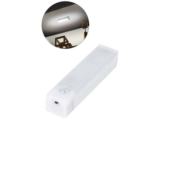 Dvruxg LED Rechargeable Motion Sensor Cabinet Lights - Light Bar with Adhesive & Magnetic Support, USB-C Rechargeable for Closet, Bedroom, Kitchen Cabinets