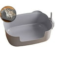 thumbnail image 1 of Dvruxg Large Cat Litter Box with High Sides, Cat Boxes for Indoor Cats, Cat Litter Pan for Kitty, Litter Box with Low Entry, Easy to Clean, Anti-Splashing, 1 of 6
