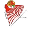thumbnail image 1 of Dvruxg Leaf Rake Grass Rake Garden Leaf Rakes Leaf Rakes for Lawns Grass Cutter Lawn Rakes Crab Grass Outdoor Wide Rake Grass Leveling Rake Grass Heads Grass Paint for Lawn Mulch, 1 of 4