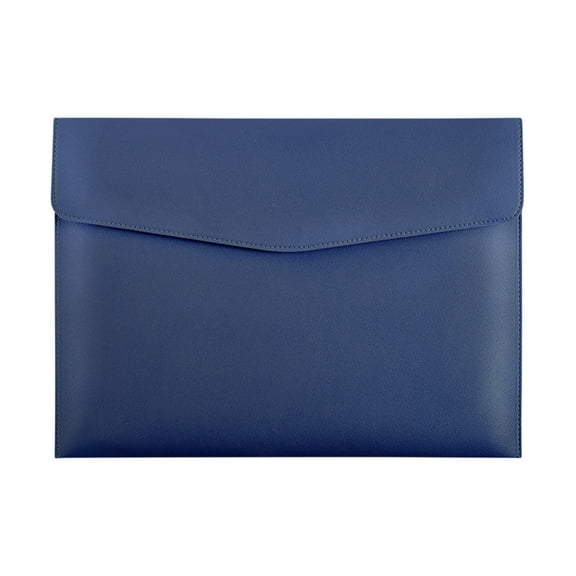 Dvruxg Leather A4 File Folder, Invisible Magnetic Closure Leather Document, A4 Document Folders, Leather Portfolio Organizers, Business File Holders