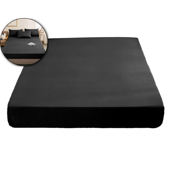 Dvruxg Mattress Protector, Waterproof 78.74"x59" Deep Pocket Mattress Cover Fitted Sheet Style with Elastic Rubber Band, Washable and Easy Care