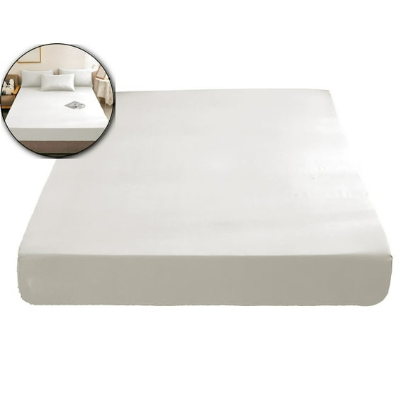 Dvruxg Mattress Protector, Waterproof 78.74"x59" Deep Pocket Mattress Cover Fitted Sheet Style with Elastic Rubber Band, Washable and Easy Care