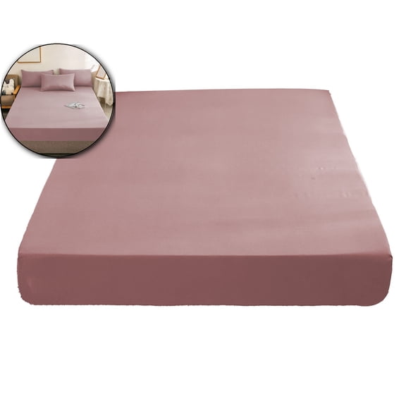 Dvruxg Mattress Protector, Waterproof 78.74"x59" Deep Pocket Mattress Cover Fitted Sheet Style with Elastic Rubber Band, Washable and Easy Care