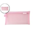 thumbnail image 1 of Dvruxg Mesh Cosmetic Bags, Nylon A6 Size Cosmetic Case Travel Toiletry Cosmetic Makeup Zipper Mesh Pouch Organizer for Office(Pink), 1 of 5