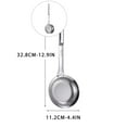thumbnail image 1 of Dvruxg Multi-Functional Hot Pot Fat Skimmer Spoons for Cooking - Stainless Steel Fine Mesh Strainer Spoon, Slotted Spoons for Cooking, Fat Separator, Ladle Cooking Strainer Spoon, 1 of 4