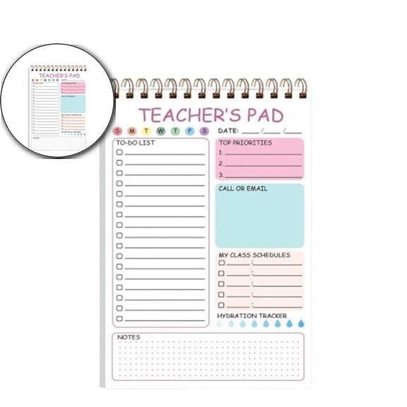 Dvruxg Notepad - To Do List Notepad, Spiral Checklist Notebook Organizer for Notes Task Appointment, Appreciation Gifts