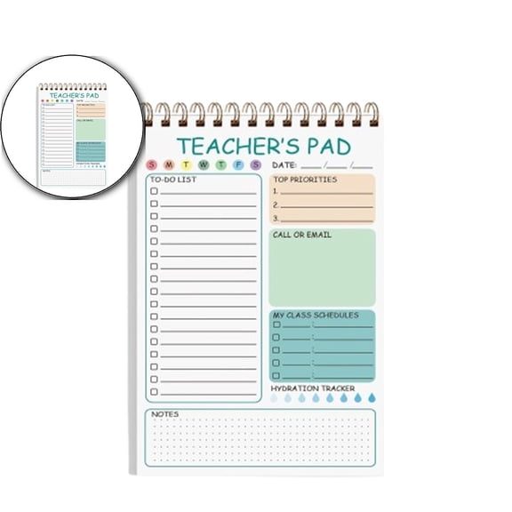 Dvruxg Notepad - To Do List Notepad, Spiral Checklist Notebook Organizer for Notes Task Appointment, Appreciation Gifts