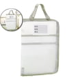 thumbnail image 1 of Dvruxg Nylon Document Bag with Zipper Light Transparent Mesh File Bag Pouch with Strap for Books A3 Documents Organizer, 1 of 4