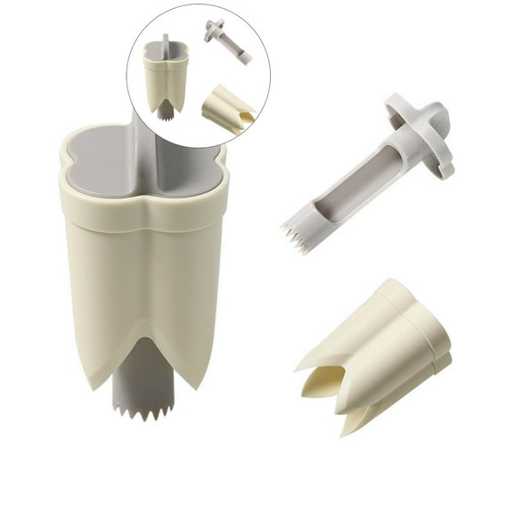 Dvruxg Pepper Corer Remover, 2 in 1 Pepper Deseeder Bell Pepper Corer, Quickly Cutting and Deseeding Bell Pepper Corer Tool, Versatile Household Fruit Pepper Corer Tool for Kitchen Family