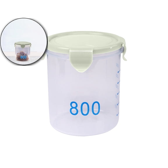 Dvruxg Plastic Food Storage Containers, Airtight Food Storage Containers with Lids for Kitchen Organization, Overnight Oats Containers with Lids, Reusable Salad Dressing Container for Pantry