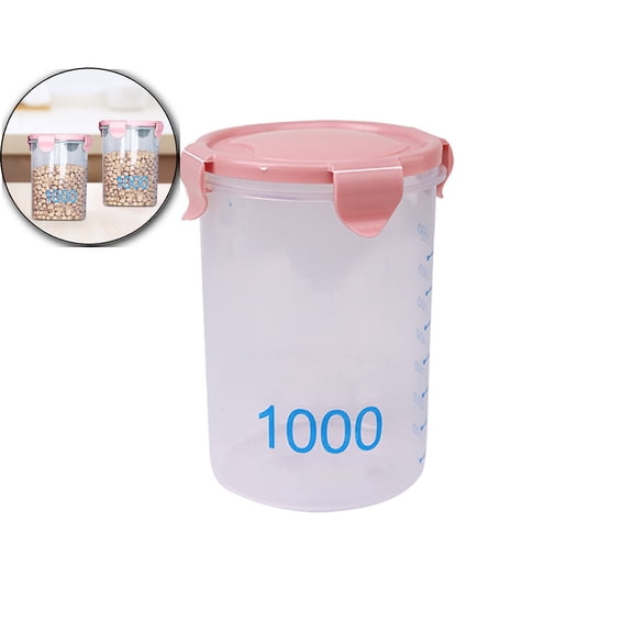 Dvruxg Plastic Food Storage Containers, Airtight Food Storage Containers with Lids for Kitchen Organization, Overnight Oats Containers with Lids, Reusable Salad Dressing Container for Pantry