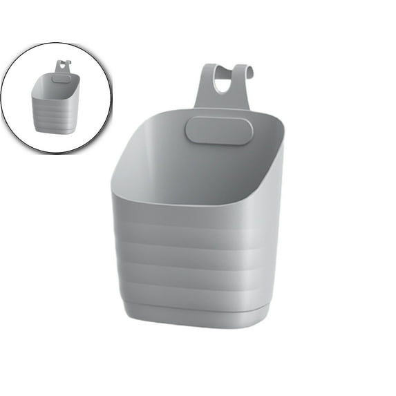 Dvruxg Plastic Hanging Basket for Kitchen, Over Cabinet Door Organizer with Removable Hook, Stackable Wall Mounted Storage Shower Caddy, No Drilling Shelf Bins for Food Bathroom Pantry