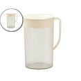 thumbnail image 1 of Dvruxg Plastic Pitcher with Lid Large Clear Water Carafe Jug Ice Tea Pitcher Lemonade Juice Beverage Jar with Strainer Cover Handle Measurements for Hot Cold Coffee Drink, 1 of 6