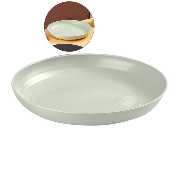 Dvruxg Plastic Plate, Dinner Plate Plastic Plates Reusable Dishwasher & Microwave Safe for Restaurants Kitchen Food Outdoor Camping