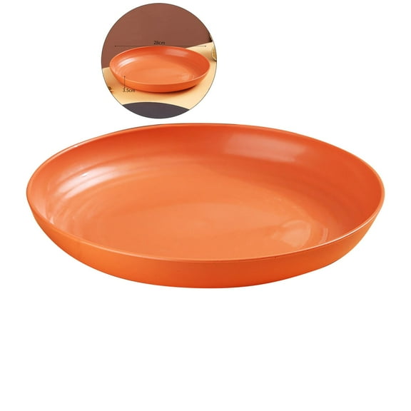 Dvruxg Plastic Plate, Dinner Plate Plastic Plates Reusable Dishwasher & Microwave Safe for Restaurants Kitchen Food Outdoor Camping