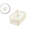 thumbnail image 1 of Dvruxg Plastic Storage Baskets, 12.2x7.48x4.72 Inch Storage Organizer Baskets Trays with Grip Handles for Desktop, Drawer, 1 of 6