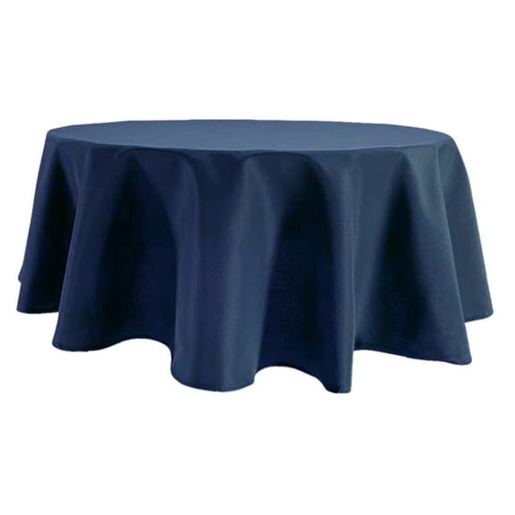 Dvruxg Plastic Tablecloth Fabric Round Tablecloths 48", Fall Water Resistant Spill Proof Tableclothes Small Circle Folding Table Covers Linen for Kitchen, Dining, Wedding