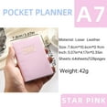 thumbnail image 1 of Dvruxg Pocket Planner Mini Weekly Planners 3" x 4" Starlight Leather 2026 Pocket Notepad Daily Schedule Calendar Planner, 1 of 2