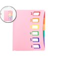 thumbnail image 1 of Dvruxg Rainbow Tab Expanding File with Folder Muti Pockets, A4 Letter File Organizer with Water-Resistant Plastic Dividers, Office Document Organizer Folio, 1 of 4