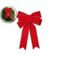 thumbnail image 1 of Dvruxg Red Bows Christmas Decorations Big Wired Velvet Bow with Gold Border for Wreaths Outdoor, Tree Topper, Outside, 1 of 4