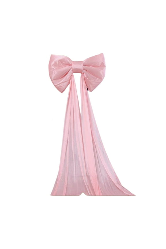 Removable Big Bow, Big Bow Long Train Satin Bowknot Detachable Sweep Train Waist Sash Belt Bowknot for Wedding Formal Dress