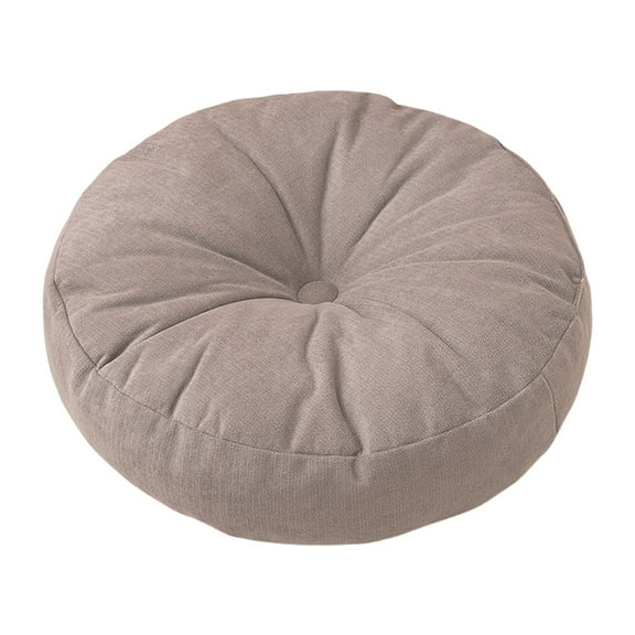 Dvruxg Round Seat Cushions Round Throw Pillow Pleated Round Pillow Cushion, Round Large Pillows Seating for Adults, Tufted Corduroy Cushion for Tatami Living Room
