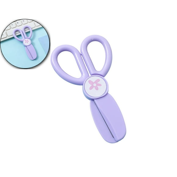 Dvruxg Safe Scissors – Plastic Round Tip Non-Injury Cutting Scissors – Ergonomic Design, Lightweight & Labor-Saving