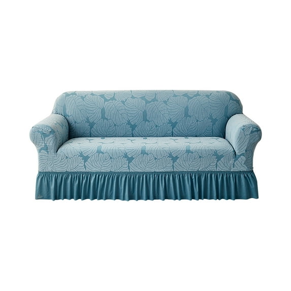Dvruxg Seersucker Sofa Slipcover with Skirt Ruffle Universal Stretch Sofa Couch Slipcover Easy Fitted Chair Furniture Protector