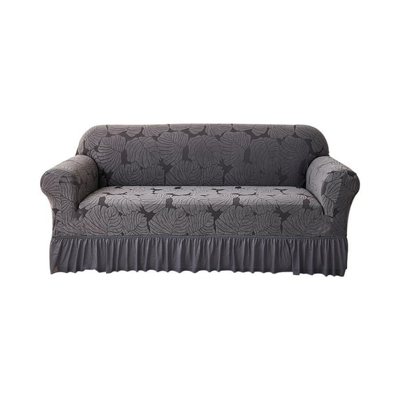 Dvruxg Seersucker Sofa Slipcover with Skirt Ruffle Universal Stretch Sofa Couch Slipcover Easy Fitted Chair Furniture Protector