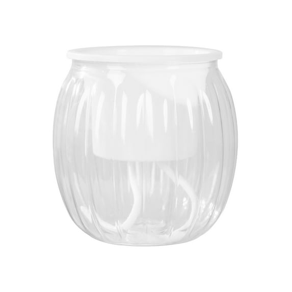 Dvruxg Self Watering Pots for Indoor Plants Planters with Drainage Holes Flower Pots Durable Plastic with Wick Rope and Reservoir(Clear)