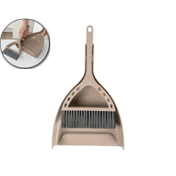 Dvruxg Small Mini Hand Broom and Dustpan - Mini and Hand Broom and Dustpan Set for Cat Litter, Kitchen, Tables, Countertops, Cars