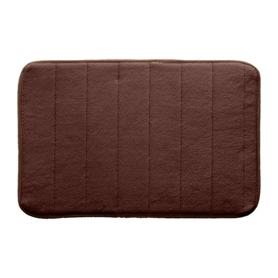 Dvruxg Soft Memory Foam Bath Rug, Absorbent Bath Rug Mat, Quick Dry Bath Mat for Front Floor of Bathtub, Shower Floor and Toilet, Coffee, 19.5" x 31.5"