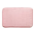 thumbnail image 1 of Dvruxg Soft Memory Foam Bath Rug, Absorbent Bath Rug Mat, Quick Dry Bath Mat for Front Floor of Bathtub, Shower Floor and Toilet, Pink, 19.5" x 31.5", 1 of 5