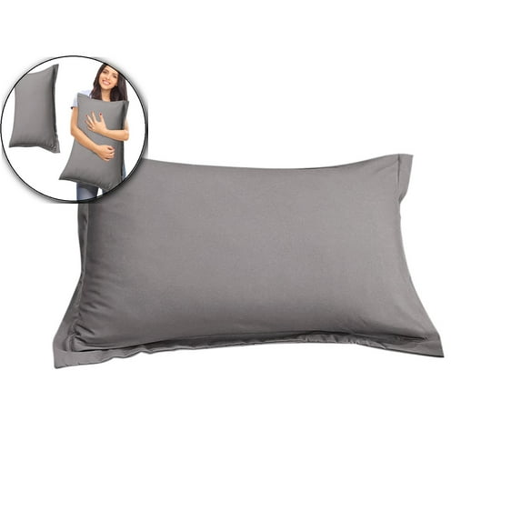 Dvruxg Soft Microfiber Pillow Covers with Envelope Closure, Fade, Wrinkle and Shrink Resistant Bed Pillow Cases, 18.9 × 29.13 Inch