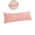 thumbnail image 1 of Dvruxg Soft Velvet Long Pillow, Cozy Sleep Sofa Pillow for Home, Household Long Pillow, Comfortable and Supportive Pillows, for Home Dormitory Office Travel, 1 of 4