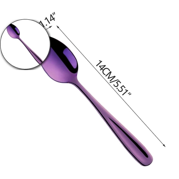Dvruxg Soup Spoon, Stainless Steel Table Spoon, Round Dessert Spoons, Dinner Spoon for Cereal, Porridge, Yogurt, Dishwasher Safe