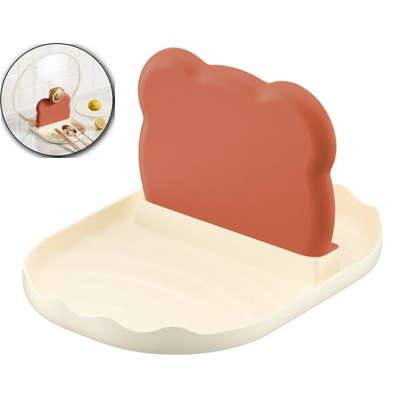 Dvruxg Spoon Lid Holder, Spoon Rest with Lid Rack Pot Lid Holder Prevent Slipped Kitchen Utensil Rest Countertop Holder for Spoons Pot Lids Spatulas Utensils Forks