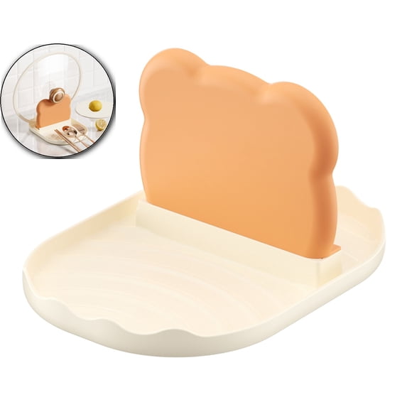 Dvruxg Spoon Lid Holder, Spoon Rest with Lid Rack Pot Lid Holder Prevent Slipped Kitchen Utensil Rest Countertop Holder for Spoons Pot Lids Spatulas Utensils Forks